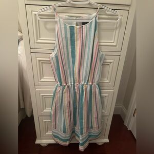 NWT Aqua by Bloomingdales Rainbow striped dress size small